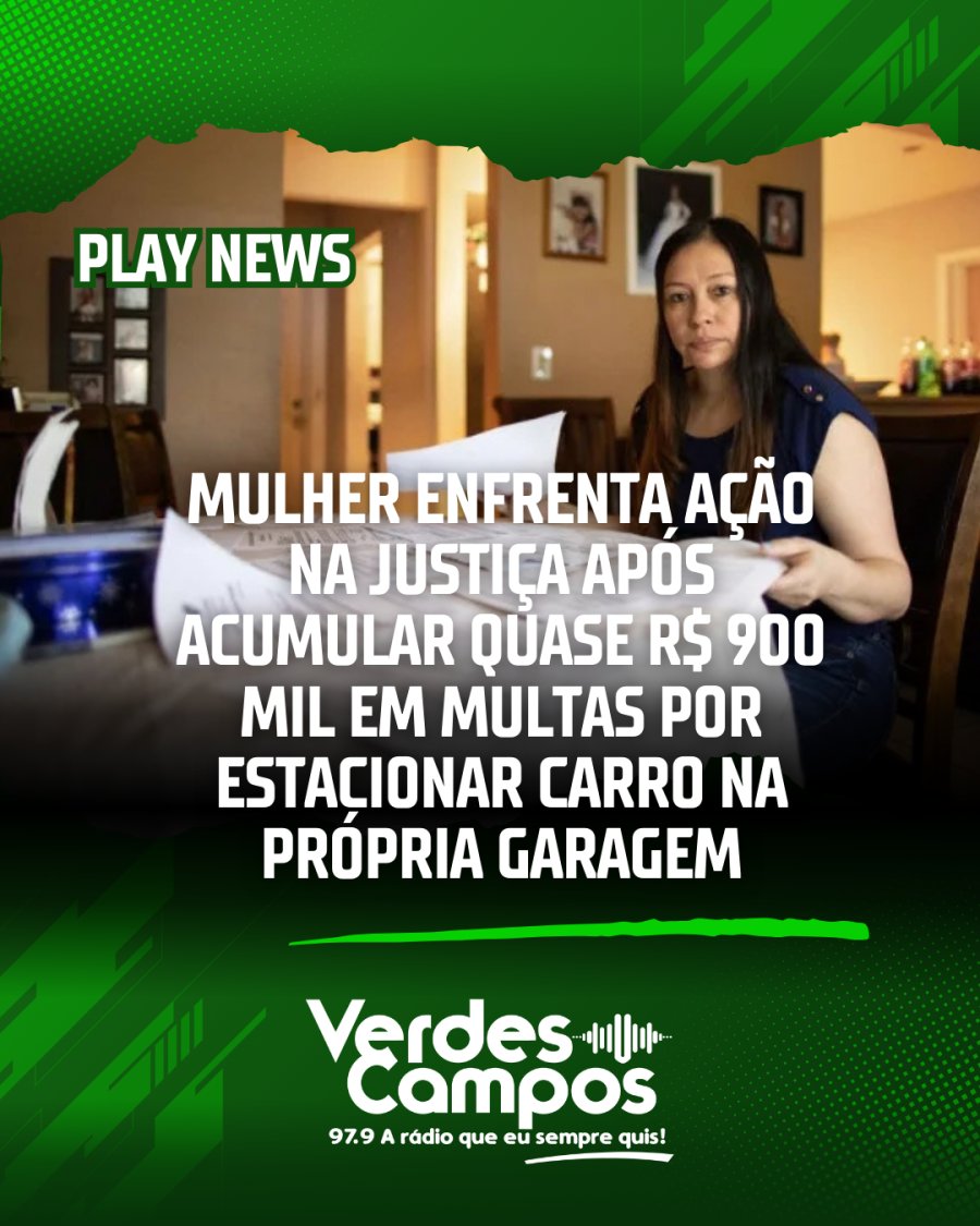 Mulher enfrenta ação na Justiça após acumular quase R$ 900 mil em multas por estacionar carro na própria garagem