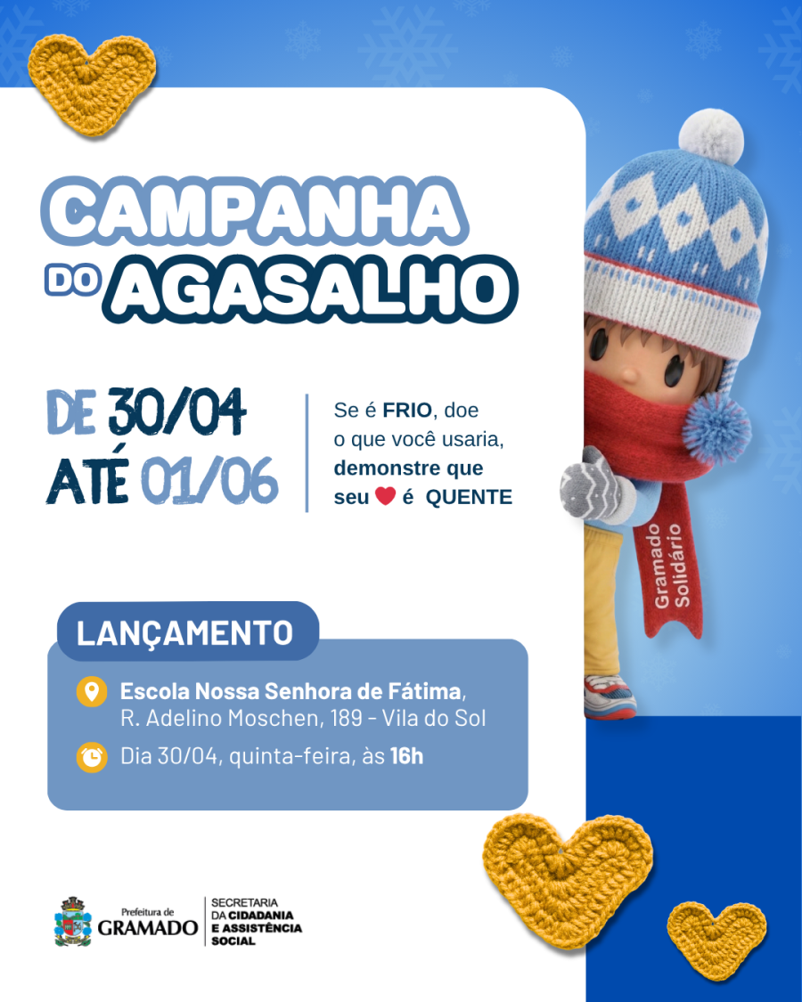 Campanha do Agasalho 2026 é lançada em Gramado com foco na qualidade das doações
